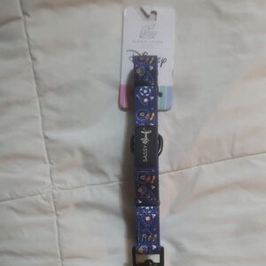 Blue Suspenders with Durable Fabric and Silver Hardware